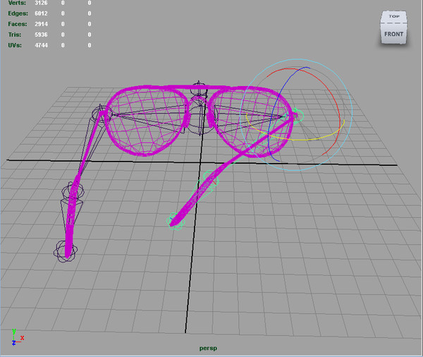 sunglasses colours 3d model - Sunglasses Compilation by nescio180